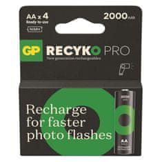 GP Nabíjecí baterie GP ReCyko Pro Photo Flash AA (HR6), 4 ks