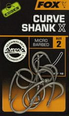 Fox Fox háčky Edges Curve Shank X Hooks vel. 2, 10ks Micro Barbed
