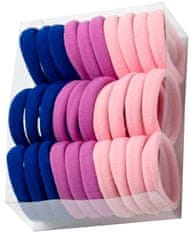 For Fun & Home Silné a pružné gumičky do vlasů s volánky - 30 kusů, 4,5 cm, pružný plast