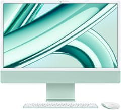 Apple iMac 24" 4,5K Retina /M3 8-core/8GB/256GB SSD/8-core GPU, zelená (MQRA3SL/A)
