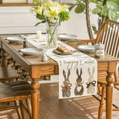 HOME & MARKER® Velikonoční Běhoun na stůl, Prostirani na stul na Velikonoce, Běhoun ubrus (180 x 33 cm) | EASTERUNNER