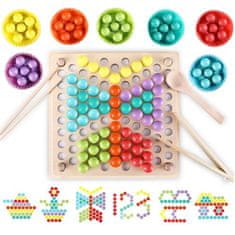 WOOPIE WOOPIE Barevné kuličky Montessori mozaikové třídidlo