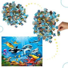 WOWO Puzzle CASTORLAND 200 dílků - Tropický podvodní svět, vhodné pro děti 7+ let