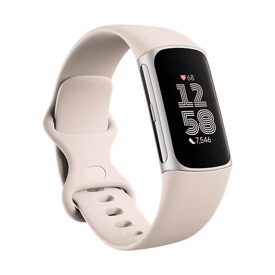 Fitbit Charge 6, Porcelain / Silv