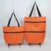 Skládací nákupní taška na kolečkách | FOLDNCARRY Oranžová