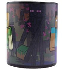 CurePink Proměňovací keramický hrnek Minecraft: Enderman (objem 300 ml)