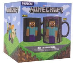 CurePink Proměňovací keramický hrnek Minecraft: Enderman (objem 300 ml)