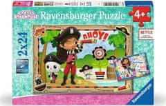 Ravensburger Puzzle Gábinin kouzelný domek 2x24 dílků
