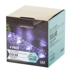 InnoVibe Zahradní solární osvětlení 8 led 4ks - studená bílá