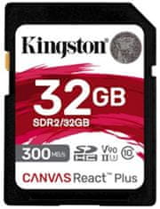 Kingston Canvas React Plus Secure Digital (SDXC), 32GB (SDR2/32GB)