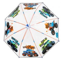 Perletti Cool Kids, Dětský reflexní deštník Trucks Transparent, 15637