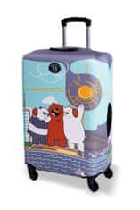 BERTOO Obal na cestovní kufr BERTOO - Bears mentol velikost L