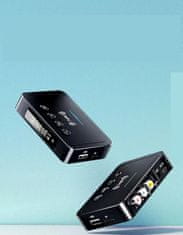 Farrot Adaptér přijímače vysílače M8BT, FM 3 v 1, BT 5.0, pro TV PC Plochý reproduktor auto audio systém doma Černá