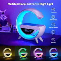 TopKing Inteligentní RGB LED lampa s nabíječkou QI Bluetooth reproduktorů