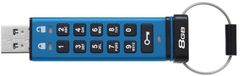 Kingston IronKey Keypad 200, 8GB, modrá (IKKP200/8GB)