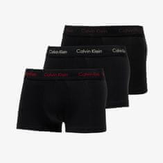 Calvin Klein Boxerky Cotton Stretch Low Rise Trunk 3-Pack Black S S Černá