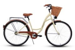 Goetze Eco dámské jízdní kolo, kola 28”, výška 160-185 cm, 1-rychlostní, Krémový