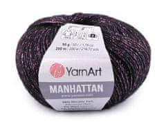 Manhattan Pletací příze 50 g - (906) černá fialová