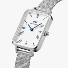 Daniel Wellington dámské hodinky mesh Quadro Sterling hranaté DW00100690