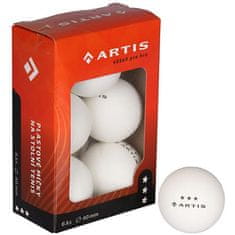 Artis 3 hvězdy míčky na stolní tenis bílá balení 6 ks