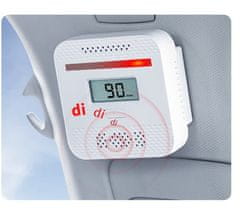 Farrot Mini přenosný detektor oxidu uhelnatého Alarm SR-909-2, zvuk 85DB, světelný alarm, do auta, karavanu, domu, školy, kanceláře, bílá