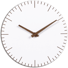 MPM QUALITY Dřevěné designové hodiny Andy C, bílá