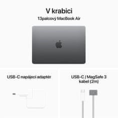 Apple MacBook Air 13, M3 8-core/8GB/256GB SSD/10-core GPU, vesmírně šedá (MRXN3CZ/A)