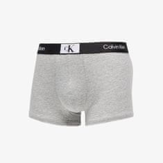 Calvin Klein Boxerky ´96 Cottontretch Trunks 3-Pack Black/ White/ Grey Heather XL Různobarevný