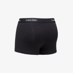 Calvin Klein Boxerky 96 Cotton Trunk 3-Pack Black/ Grey Heather/ Warped Logo Print Black XL Různobarevný