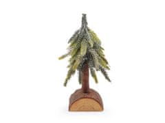 Dekorace vánoční stromeček - (19 cm) zelená