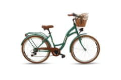 Goetze Mood dámské jízdní kolo, kola 26”, výška 150-165 cm, 7-rychlostní, zelené
