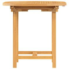 Greatstore Rozkládací zahradní stůl 110–160x80x75 cm masivní teakové dřevo