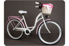 Goetze BLUEBERRY dámské jízdní kolo, kola 26”, výška 150-170 cm, 1-rychlostní, Bíle ružové