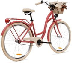 Goetze STYLE dámské jízdní kolo, kola 28”, výška 160-185 cm, 1-rychlostní, malinový