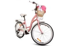 Goetze Mood dámské jízdní kolo, kola 24”, výška do155cm, 7-rychlostní, růžové