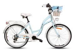 Goetze Mood dámské jízdní kolo, kola 24”, výška do155cm, 6-rychlostní, modré