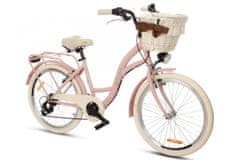 Goetze Mood dámské jízdní kolo, kola 24”, výška 120-155cm, 6-rychlostní, růžové matné
