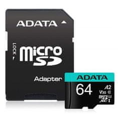Adata Paměťová karta ADATA MicroSDXC 64GB AUSDX64GUI3V30SA2-RA1