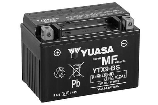 Yuasa W/C Bezúdržbová baterie s tovární aktivací - YTX9 FA YTX9