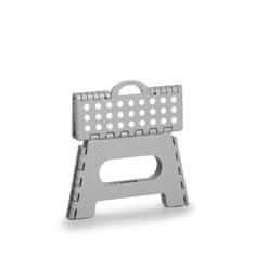 Zeller Skládací stolička malá světle šedá 35x28x22cm, nosnost 150kg