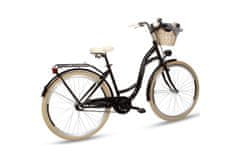 Goetze COLOURS dámské jízdní kolo, kola 28”, výška 160-185 cm, 3-rychlostní, černé