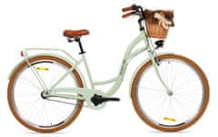 Goetze COLOURS dámské jízdní kolo, kola 28”, výška 160-185 cm, 3-rychlostní, Pistaciová Hnědá Kola