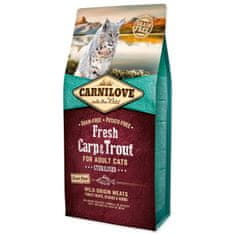 Carnilove Krmivo Cat Fresh Sterilized Carp & Trout 6kg