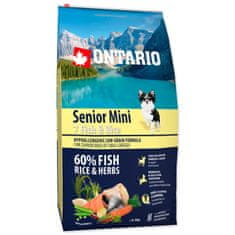 Ontario Krmivo Senior Mini Fish & Rice 6,5kg
