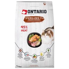 Ontario Krmivo Cat Sterilised 7+6,5kg