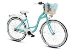 Goetze COLOURS dámské jízdní kolo, kola 28”, výška 160-185 cm, 3-rychlostní, modrý