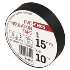 PremiumCord Emos Izolační páska PVC 15/10 černá