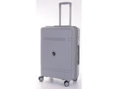 T-class® Cestovní kufr 2213, stříbrná, L