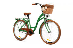 Goetze COLOURS dámské jízdní kolo, kola 26”, výška 150-165 cm, 3-rychlostní, zelená