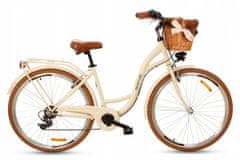 Goetze Mood dámské hliníkové jízdní kolo, kola 26”, výška do165cm, 6-rychlostní, krémové
